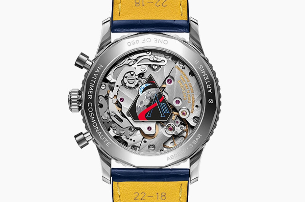 Breitling Navitimer Cosmonaute replica watch movement and caseback